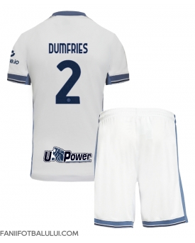 Inter Milan Denzel Dumfries #2 Echipament de Fotbal Replică 2024-25 Copii Deplasare (+ Șorturi)